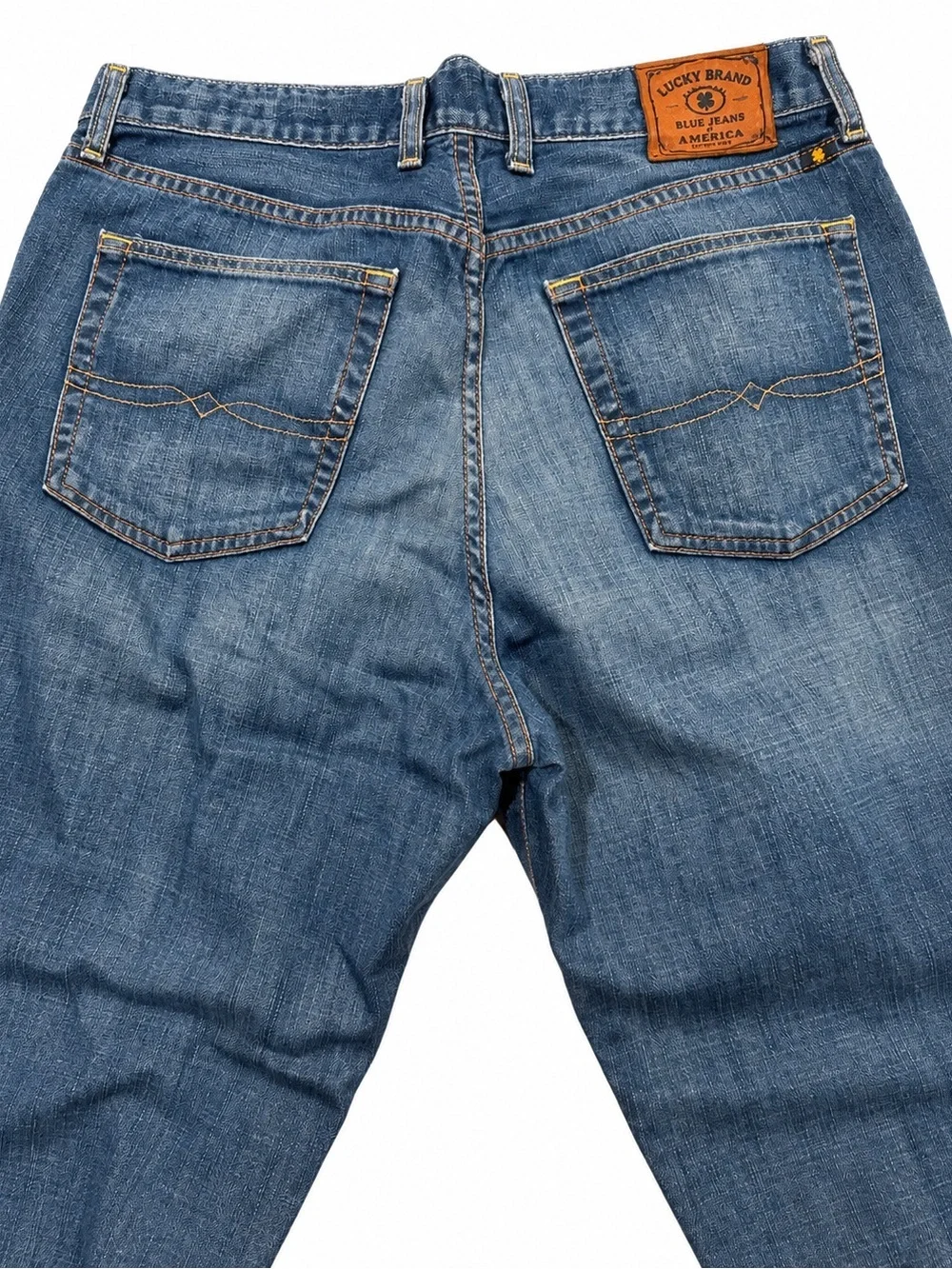 Lucky Brand 181 Relaxed Straight Jeans Men’s Medium Wash 100% Cotton 34x32